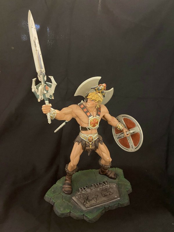 MASTERS OF THE UNIVERSE LTD. 500 STATUE SIGNED 4 HORSEMEN MIB COMPLETE SDCC 2001 