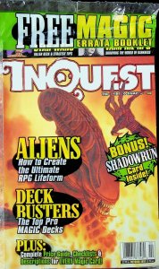 InQuest #30 October 1997 Wizard Press Aliens Magic RPG Shadowrun Card - Sealed