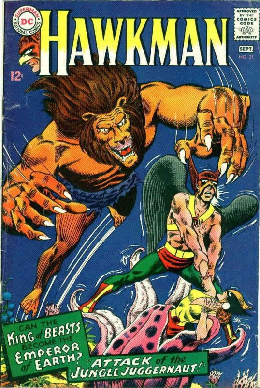 Hawkman (1st Series) #21 VG ; DC | low grade comic September 1967 Hawkgirl