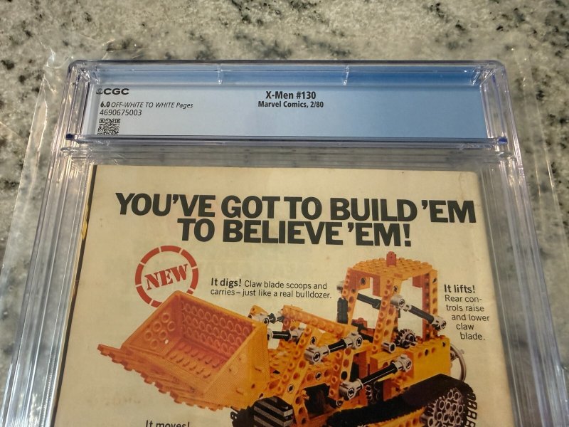 Uncanny X-Men # 130 CGC Graded 6.0 Marvel Comic Book 1st Dazzler Appearance JH24