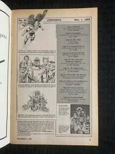 1985 AMAZING HEROES Comic Magazine #82 VG 4.0 John Byrne Superman