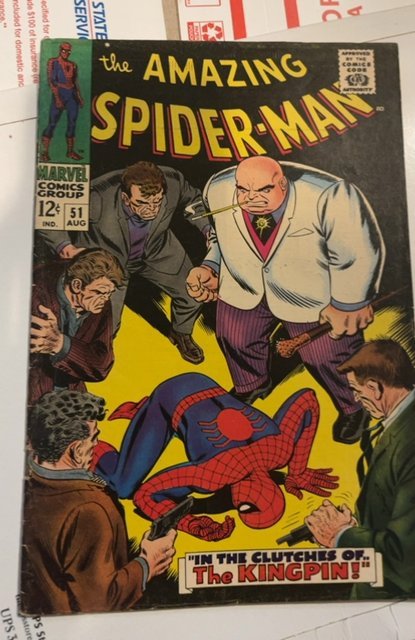 The Amazing Spider-Man #51 (1967)2nd app of kingpin - Romita art  fN+/VF-