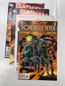 4 DC comic books Batman Outsiders #2 5 Young Liars #1 Sovereign Seven 103 KM19