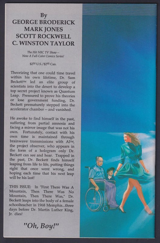 Quantum Leap 1 (1991) VF Innovation comic