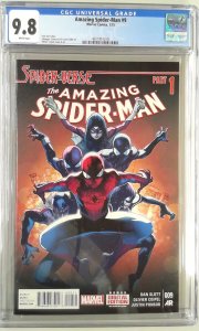 AMAZING SPIDER-MAN 9 (2014) CGC 9.8 SPIDER-VERSE 2ND APPEARANCE SPIDER-GWEN (...