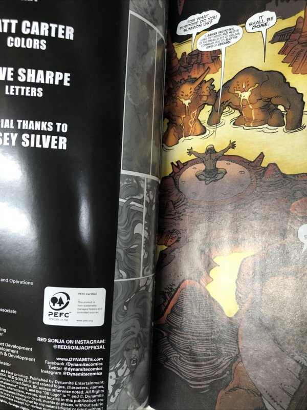 Invincible Red Sonja # 4 Variant (NM) Dynamite Entertainment • Jimmy Palmiotti