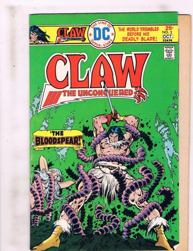 3 DC Comic Books Phantom Stranger # 25 VG Beowulf # 2 VG Claw # 3 VG Bronze DL2