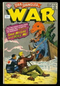 STAR SPANGLED WAR STORIES #135 1967-DC COMICS-DINOSAURS VG-