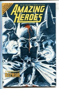AMAZING HEROES #84 1985 - comics - Batman - William Stout