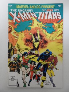 Marvel & DC Present W/ The Uncanny X-Men and The New Teen Titans (1982) Fine!!