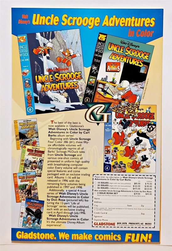 Walt Disneys Comics and Stories #605 (Oct 1996, Gladstone) 9.0 VF/NM  