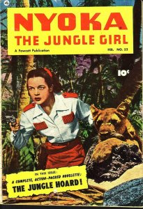 NYOKA JUNGLE GIRL #52 PHOTO COVER THRILLS 1951 FAWCETT VG