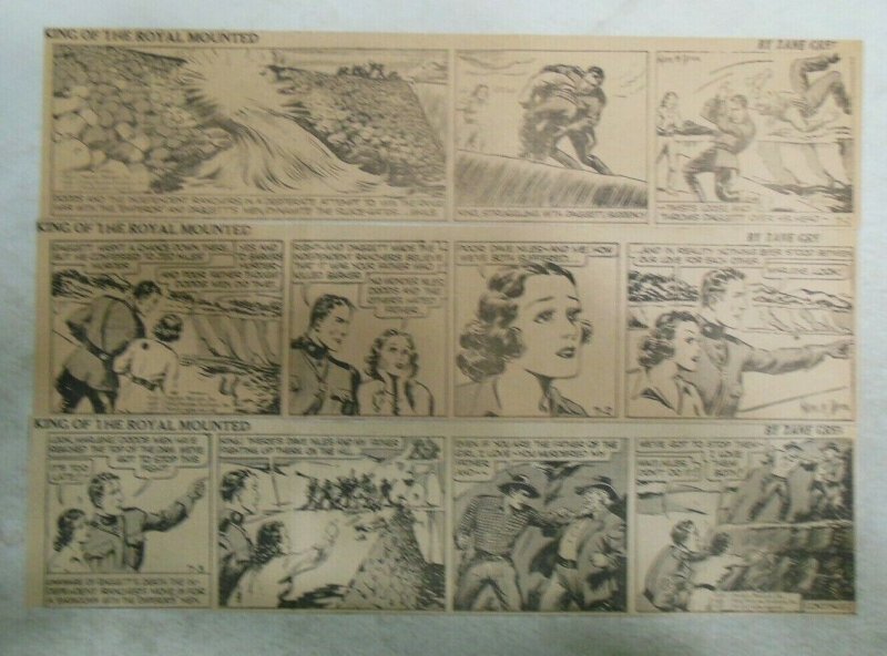 (156) King of the Royal Mounted by Zane Grey 7-12,1937 Size: 3 x 12 inches