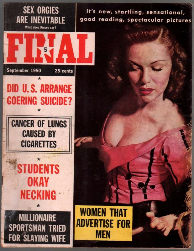 Final #1  9/1950-Lola Allbright-Ernestine Mercer-1st issue-Nazi Goering-VG