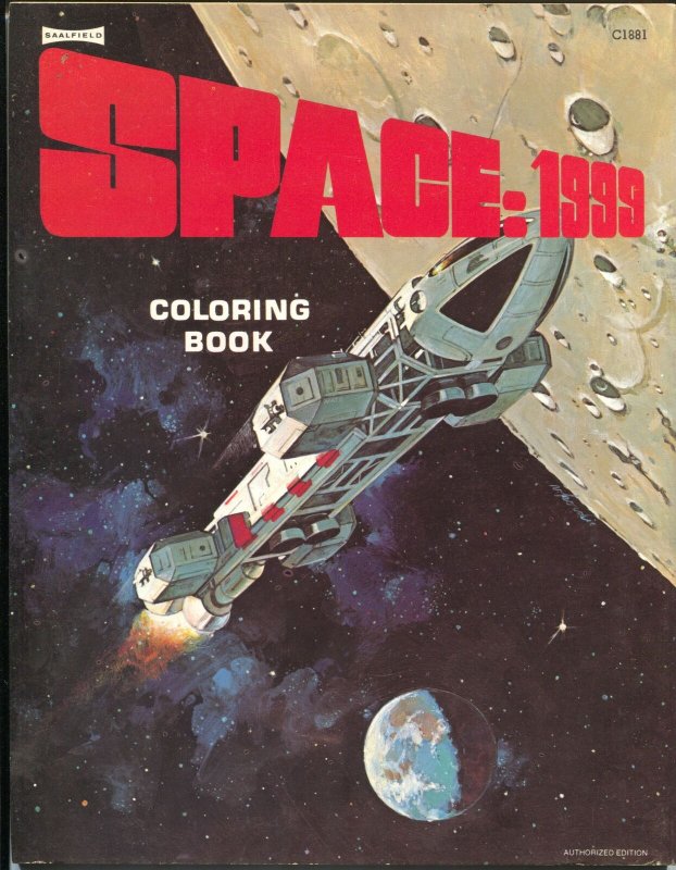 Space:1999 Coloring Book C1881 1975-Canadian printing-unused file copy-VF 