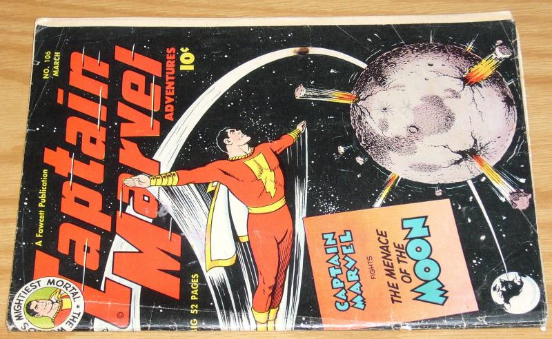 Captain Marvel Adventures #106 GD march 1950 menace of the moon - golden age