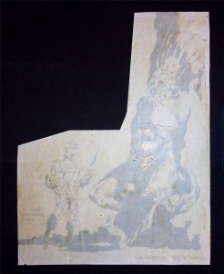 Classic 1970 Bernie Wrightson Original Art 1971 Phase #1 fanzine signed Twice