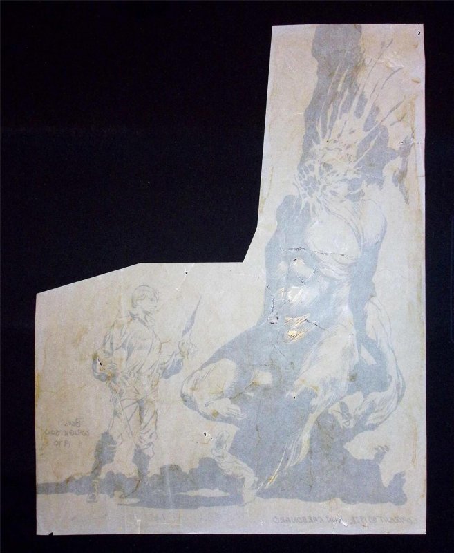 Classic 1970 Bernie Wrightson Original Art 1971 Phase #1 fanzine signed Twice