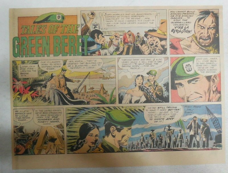 Tales Of The Green Berets by Joe Kubert from 2/12/1967 Size: 11 x 15 inches