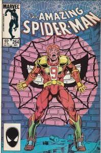 Amazing Spider-Man # 264 Cover A VF+ Marvel 1985 1st App & Origin Of Red 9 [T6]