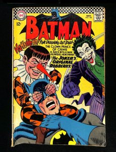 Batman #186 1st Appearance Gaggy! Joker Cover!