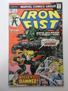 Iron Fist #2  (1975) VG+ Condition! ink front cover