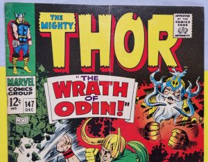 Thor #147 1967 Marvel Comics Silver Age GDVG Origin of Inhumans Continued