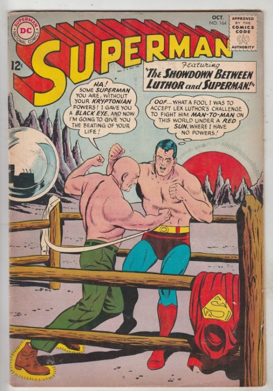 Superman #164 (Oct-63) VF+ High-Grade Superman, Jimmy Olsen,Lois Lane, Lana L...