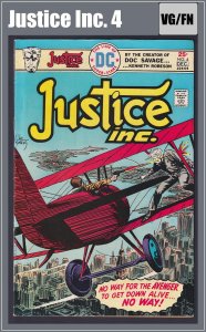 Justice Inc. 4 (1975) VG/FN Bronze Age DC Comics