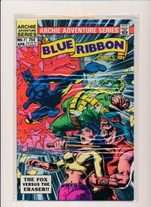  LOT OF 6!! BLUE RIBBONS COMICS #1-5, #7  FINE/VERY FINE (PF48) 