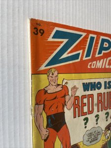 Zip Comics #39 1943 Red Rube Begins 