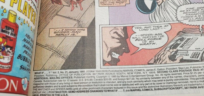 WHAT IF ... ? #21  (1990) MARVEL COMICS