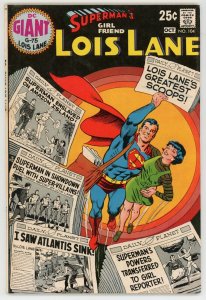 Superman’s Girl Friend Lois Lane 104 FNVF 7.0 Bronze Age DC 1970 DC Giant 75