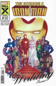 Iron Man (7th Series) #10G VF/NM ; Marvel | 660 1:50 Variant Wedding Issue