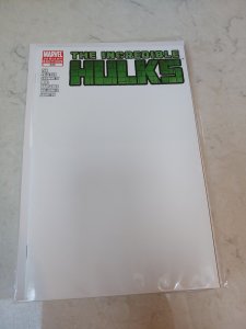 THE INCREDIBLE HULK #635 COMIC BLANK VARIANT SKETCH COVER