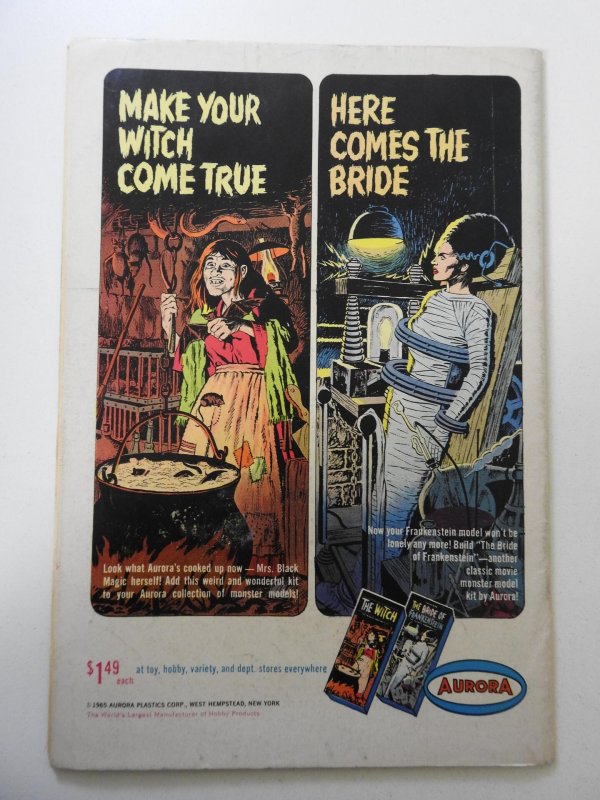 Challengers of the Unknown #46 (1965) VG Cond centerfold detached bottom staple