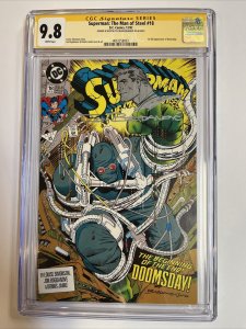 Superman Man Steel (1992) # 18 (CGC 9.8 SS) Signed Superman Remark Bogdanove