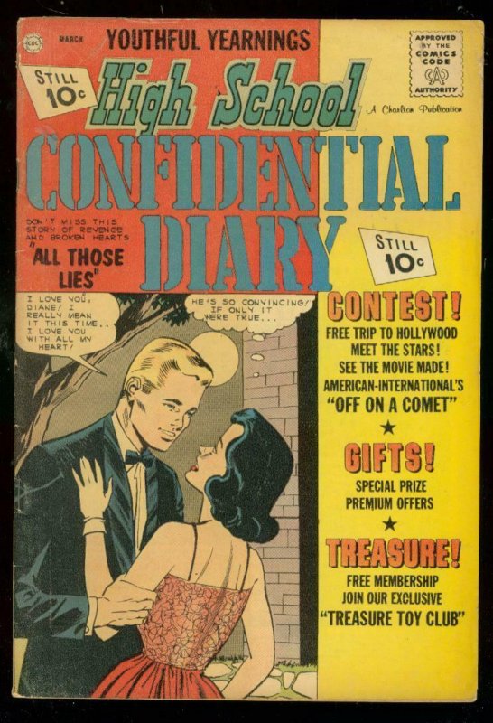 HIGH SCHOOL CONFIDENTIAL DIARY #11 1962-CHARLTON FN