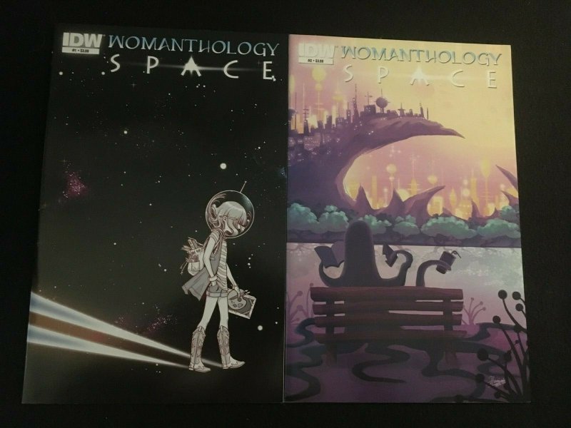 WOMANTHOLOGY: SPACE #1, 2 VFNM Condition