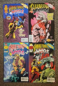 SABRETOOTH AND MYSTIQUE #1-4  COMPLETE SET Mini Series X-Men Marvel Comics