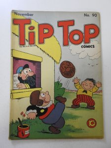 Tip Top Comics #90 (1943) VG+ Condition 1 in cumulative spine split