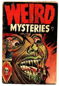 WEIRD MYSTERIES #10 1954-PRE-CODE HORROR-sick cover! comic book