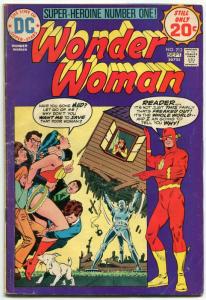 WONDER WOMAN COMICS #213-FLASH ROBOT COVER-RARE DC--1974 FR