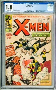 The X-Men #1 (1963) CGC 1.8 1st Appearance of the X-Men!