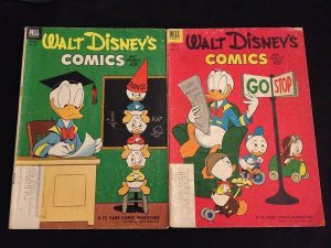 WALT DISNEY'S COMICS AND STORIES #150,151 G Copies