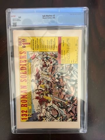 Sub-Mariner #3 (1968) - 1st Leviathan - CGC 9.2!