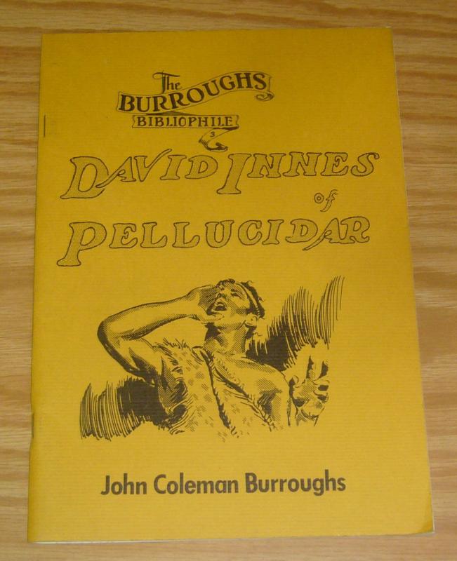 Burroughs Bibliophile #1 VF/NM david innes of pellucidar 1968 silver age