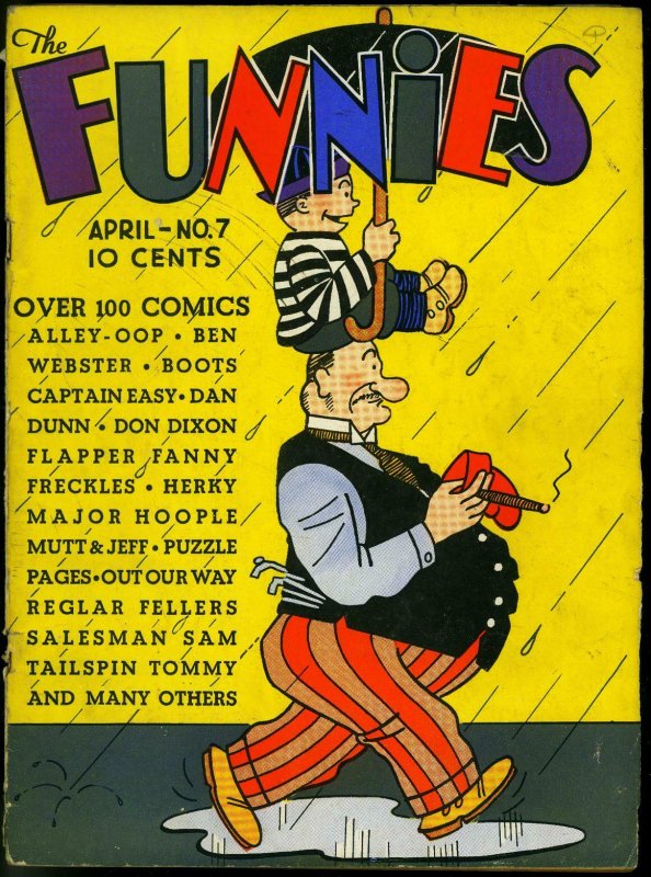 The Funnies #7 1937-Alley Oop- Early Golden Age comic Dell VG