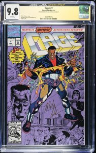 Cage #1 Signed By Mike Colter (4/92) Graded CGC x JSA 9.8