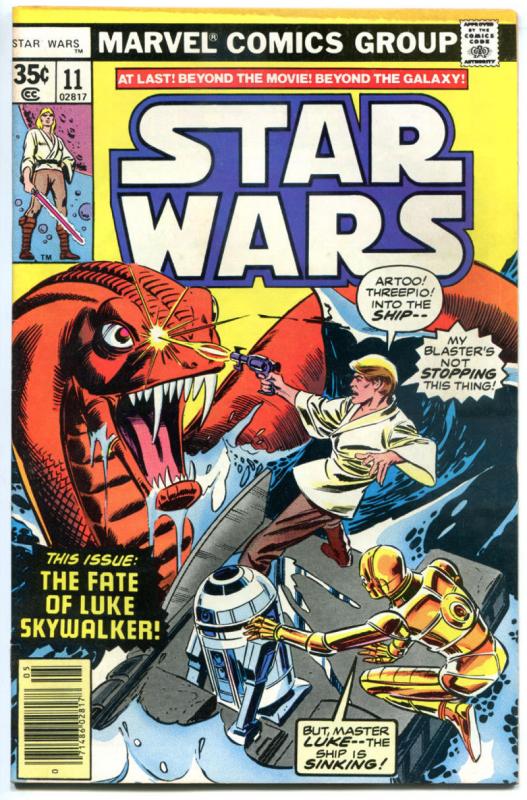 STAR WARS #11, VF-, Luke Skywalker, Darth Vader, 1977, more SW in store